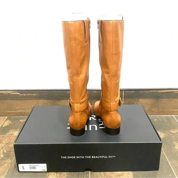 Naturalizer Leather Raisa, Cider Spice Knee-High Wide Calf Boots ~ Size 8 - Picture 4 of 10